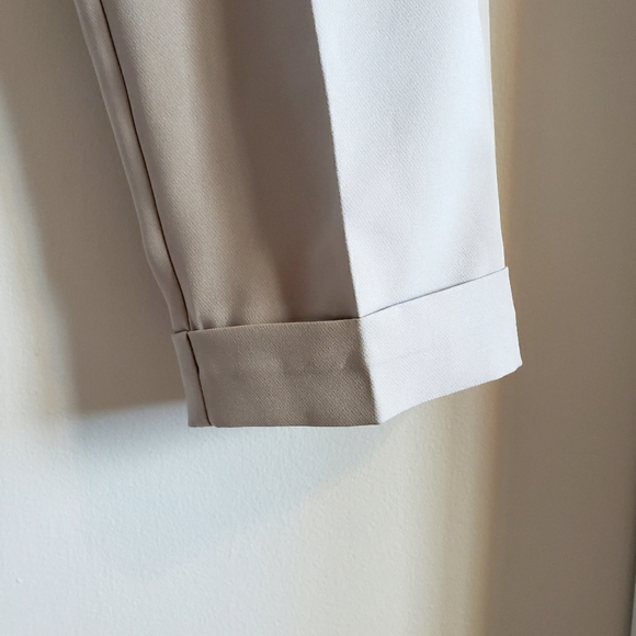 Soho Apparel Suit Sand Color 10% Spandex Luxury Ankle Cuffs Jacket Med Pants 6 - Picture 6 of 16